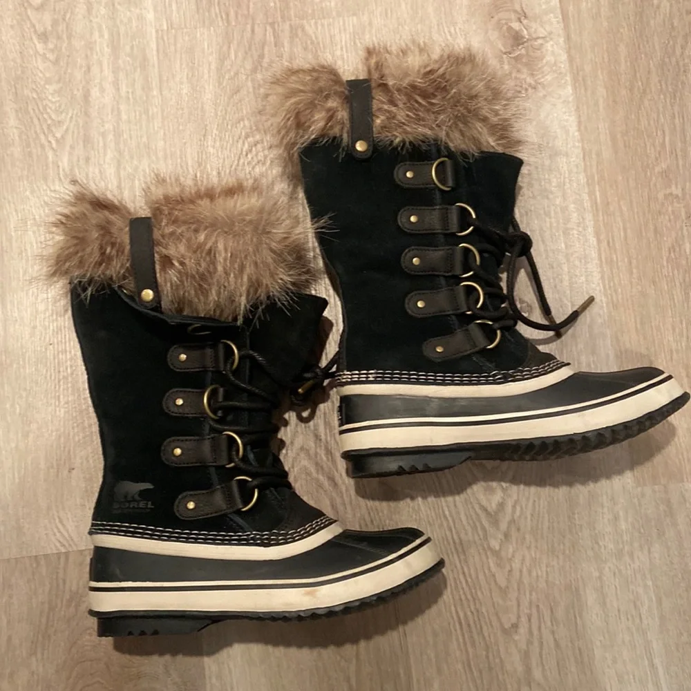 Sorel Black Joan of Arctic Snow Boots - Picture 1 of 7